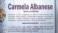 Carmela Albanese, vedova Patrone