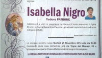 Isabella Nigro, vedova Patrone