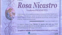 Rosa Nicastro, vedova Pennetti